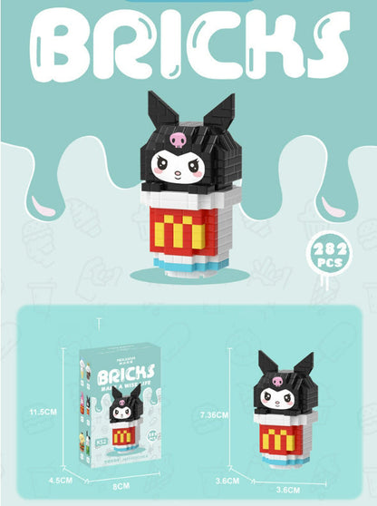 Eiscreme-Snacks-Bausteine