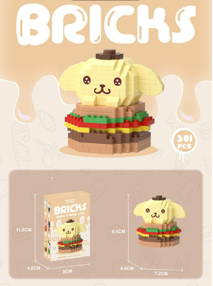 Eiscreme-Snacks-Bausteine