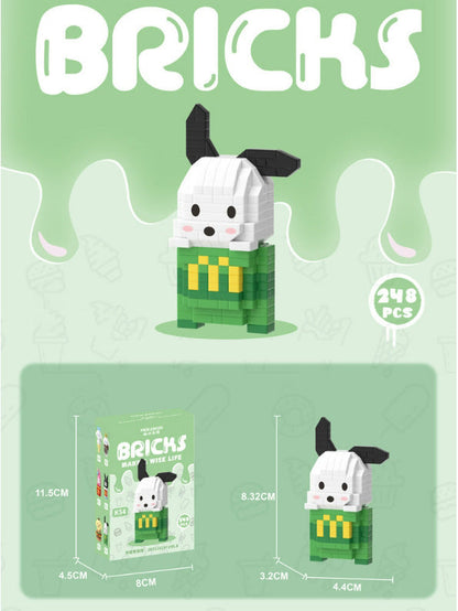 Eiscreme-Snacks-Bausteine