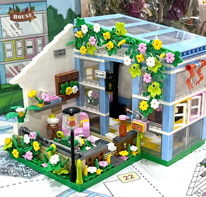 Sunshine Flower House Building Blocks