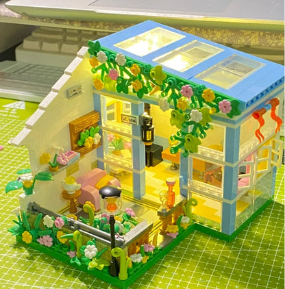 Sunshine Flower House Building Blocks