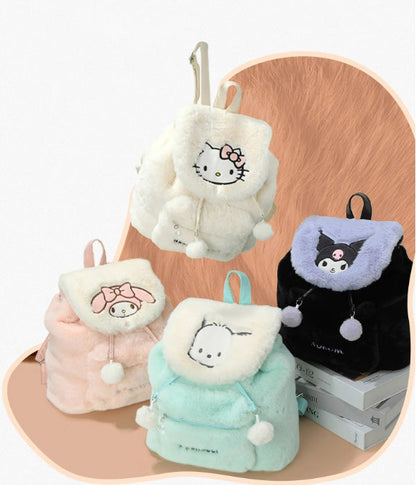 Flauschiger Kawaii-Rucksack