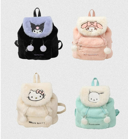 Flauschiger Kawaii-Rucksack