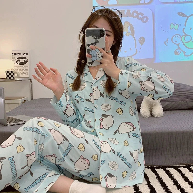 Pochacco Long Top Set Pajama Pants Sleeve �C