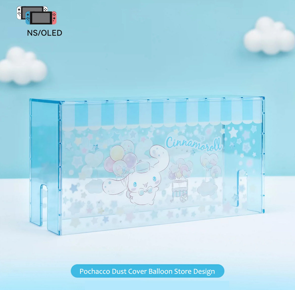 Acrylic Clear Dust Display Box Cover for Switch/OLED Dock