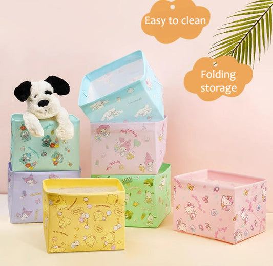 Boîte de rangement pliable Kawaii