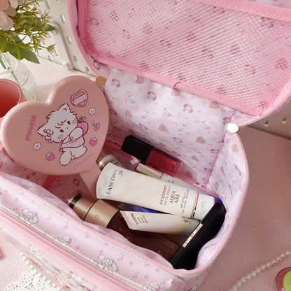 Trousse de maquillage multicouche Kawaii Mikko