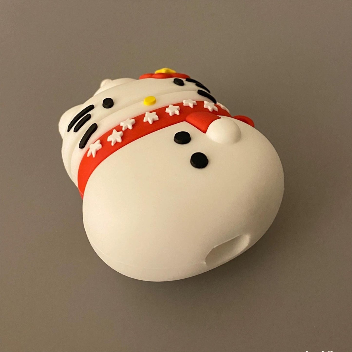 Schneemann-Kitty-Silikon-AirPods-Kopfhörerhülle