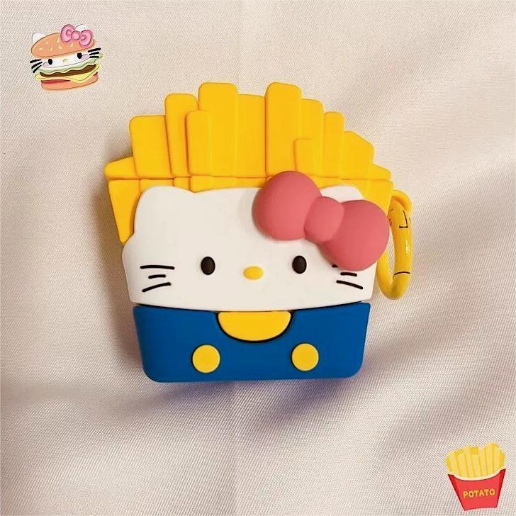 Chic Kitty French Fries Earphone Case