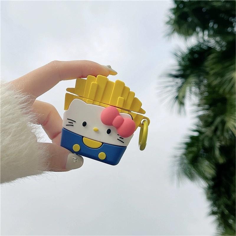 Chic Kitty French Fries Earphone Case