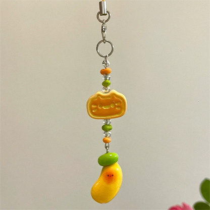 Cute Animal Hamburger Keychain Phone Strap SK483