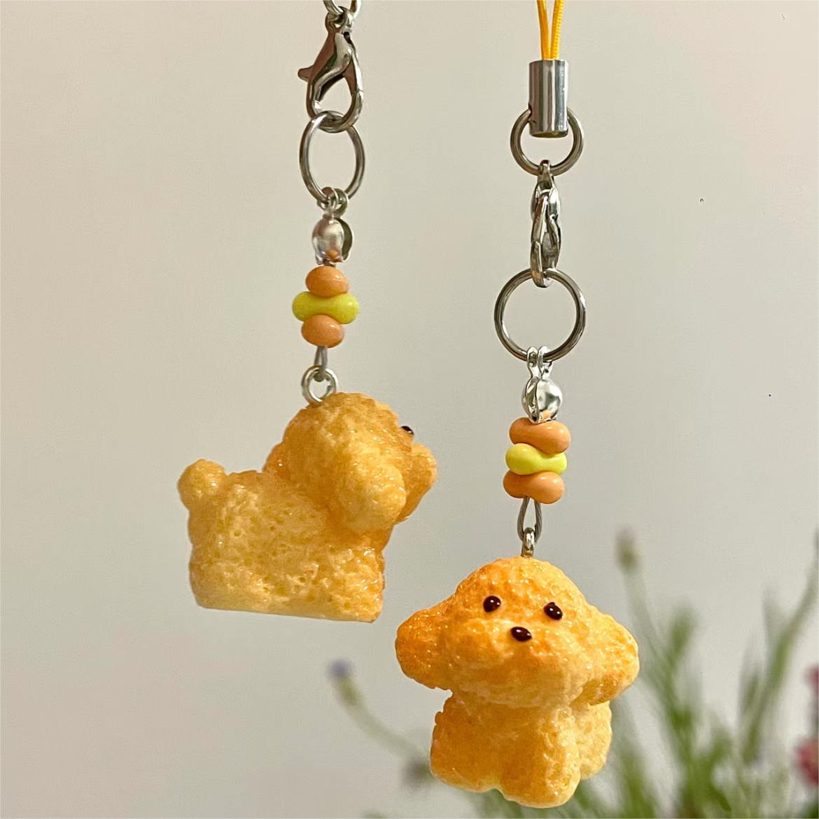 Cute Animal Hamburger Keychain Phone Strap SK483