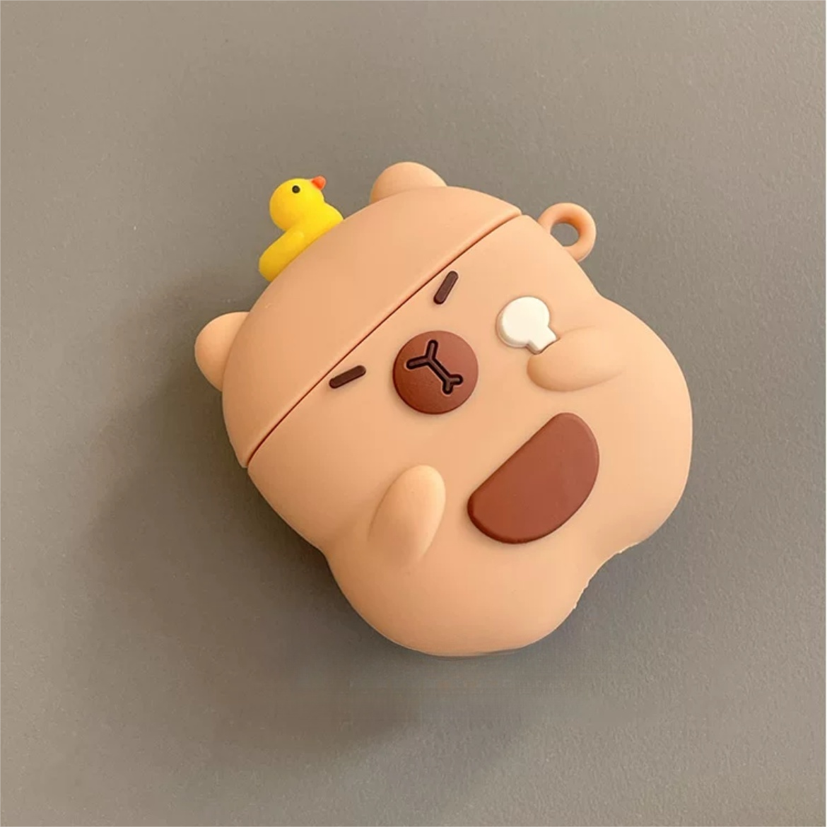 Étui pour écouteurs en silicone Kawaii Capybara