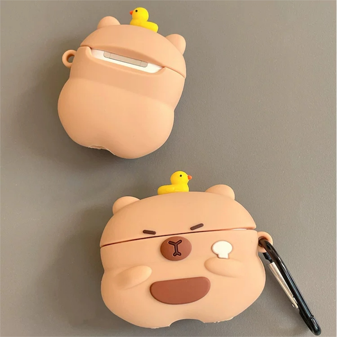 Étui pour écouteurs en silicone Kawaii Capybara