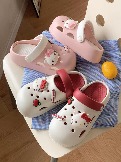 Kawaii Clogs Plateauschuhe Sandale