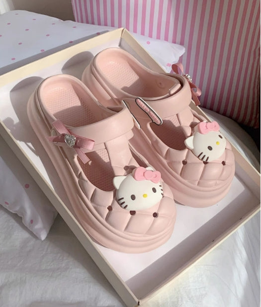 Kawaii Kitty Clogs Freizeitsandalen SK460