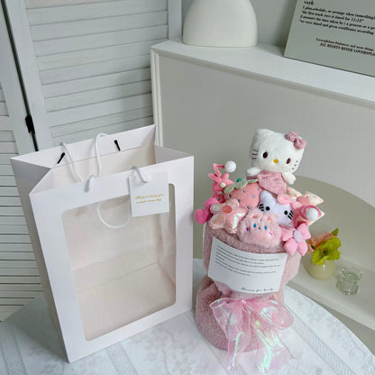 Bouquet de fleurs en peluche Kawaii