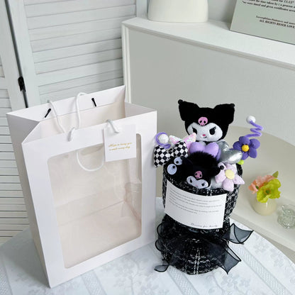 Bouquet de fleurs en peluche Kawaii