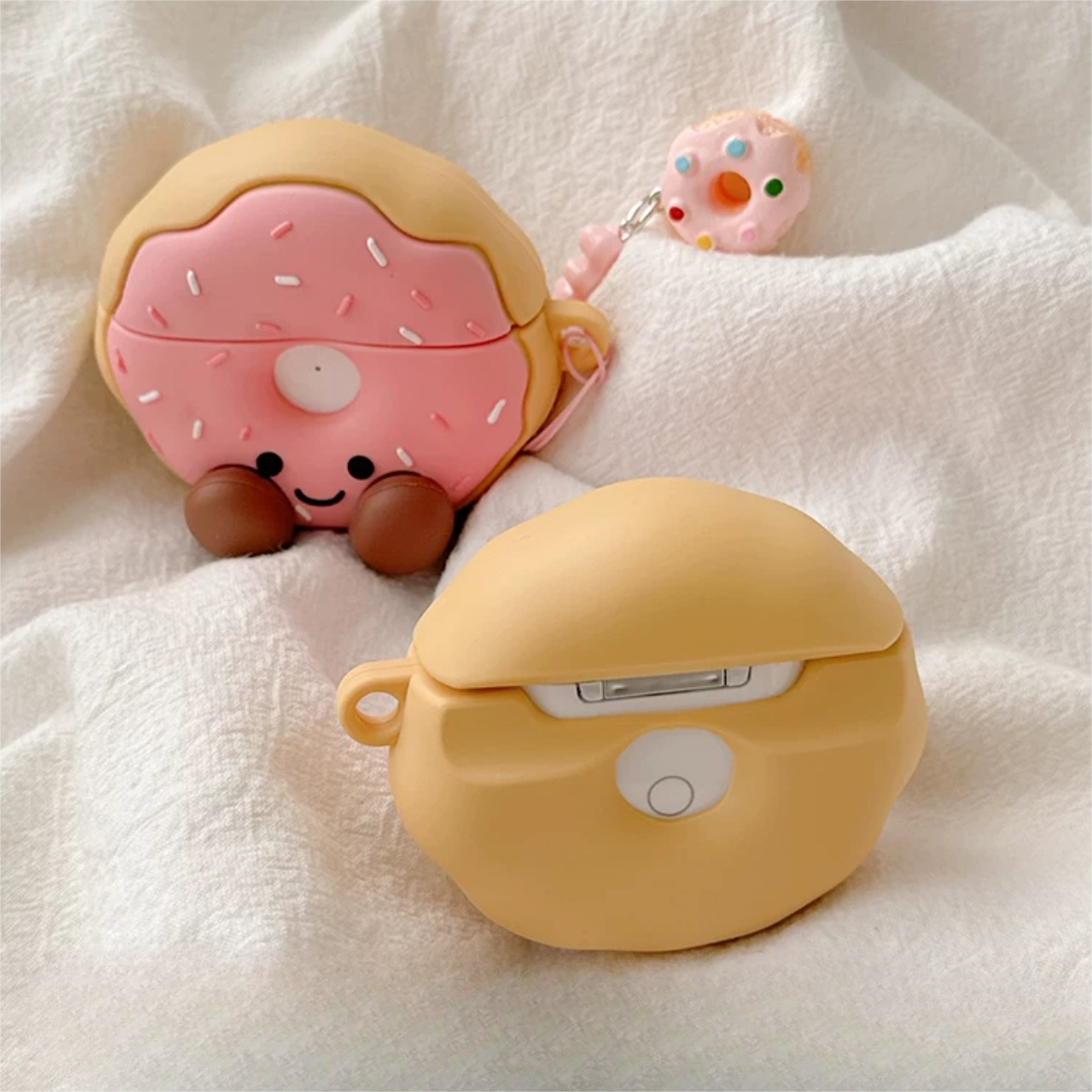 Smile Donut AirPods Earphone Case With Accessories