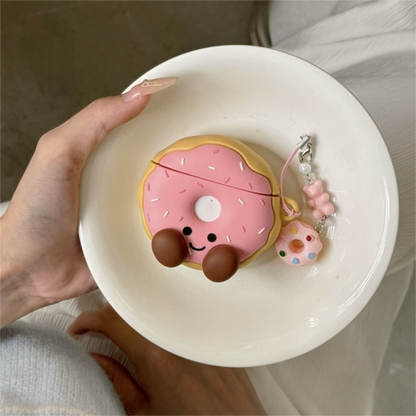 Smile Donut AirPods Kopfhörerhülle mit Zubehör