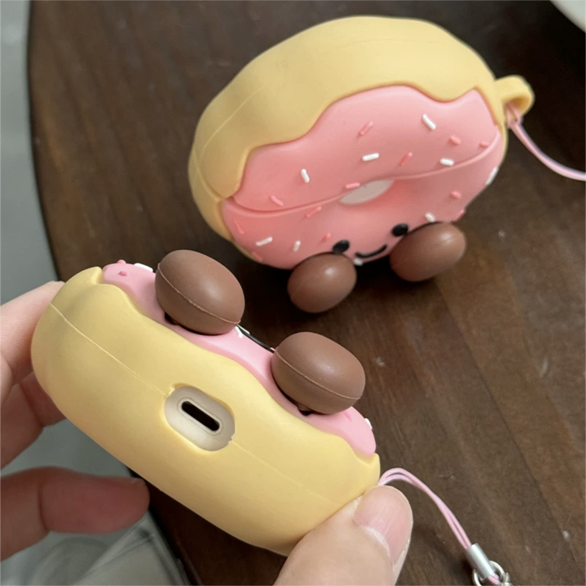 Smile Donut AirPods Earphone Case With Accessories