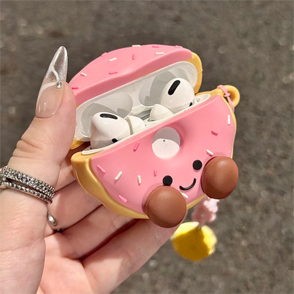 Smile Donut AirPods Kopfhörerhülle mit Zubehör