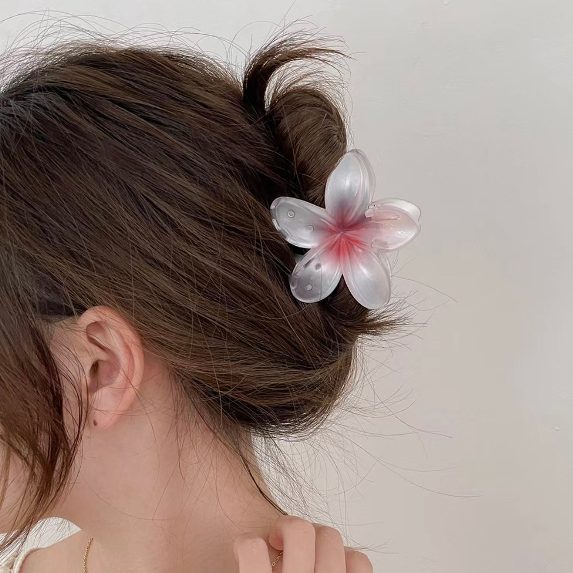 Gradient Flower Hair Clip Hair Claw Set