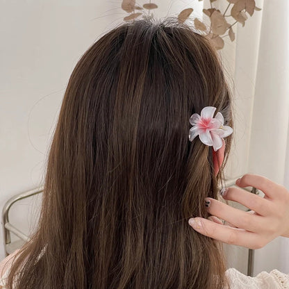 Gradient Flower Hair Clip Hair Claw Set