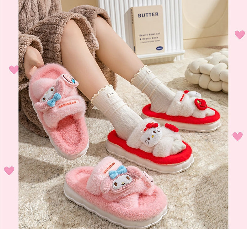 Chaussons mignons en peluche pour la maison