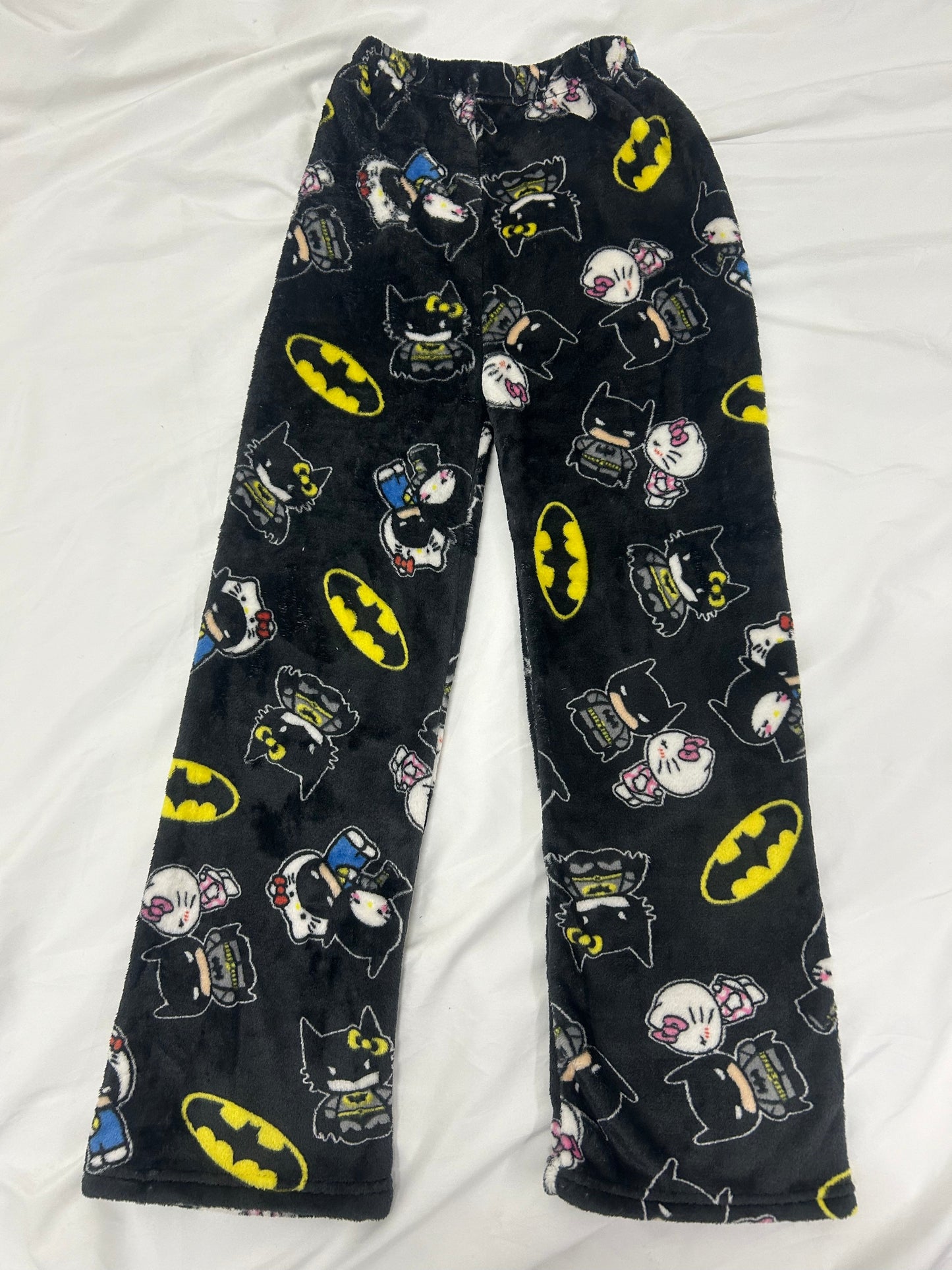 Kitty Batman Fuzzy Pajama Pants