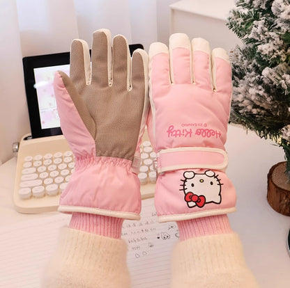 Kitty Winter Snow Gloves Waterproof