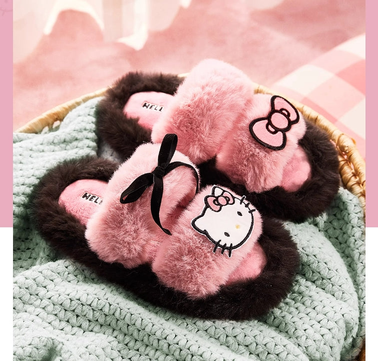 Kawaii Plush Fluffy Home Slippers