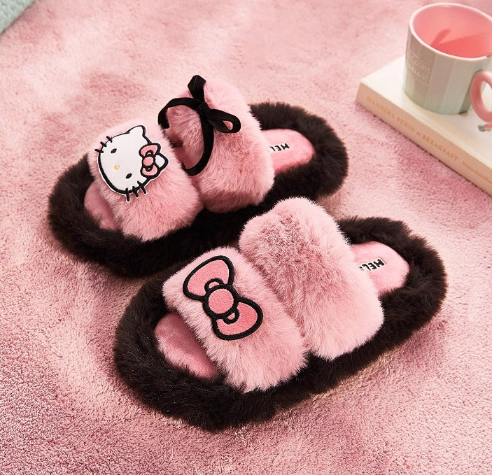 Kawaii Plush Fluffy Home Slippers