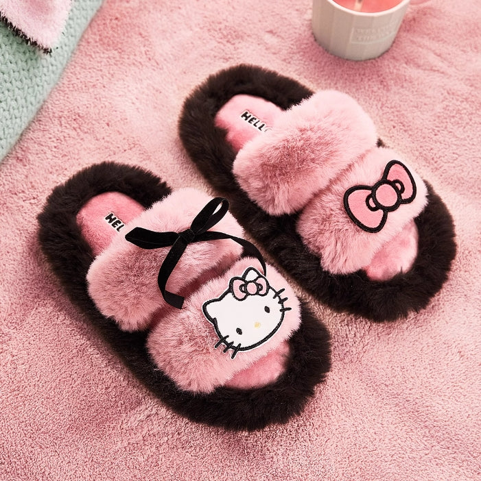 Kawaii Plush Fluffy Home Slippers