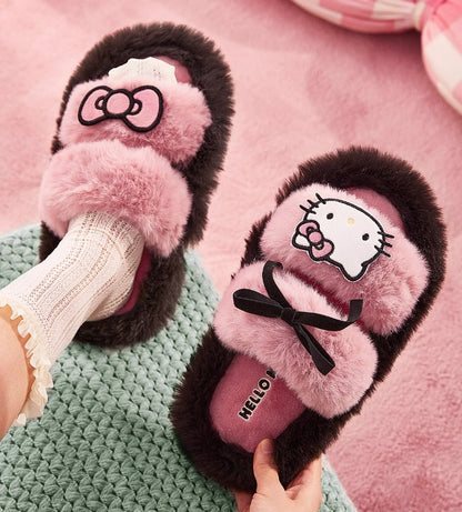 Kawaii Plush Fluffy Home Slippers