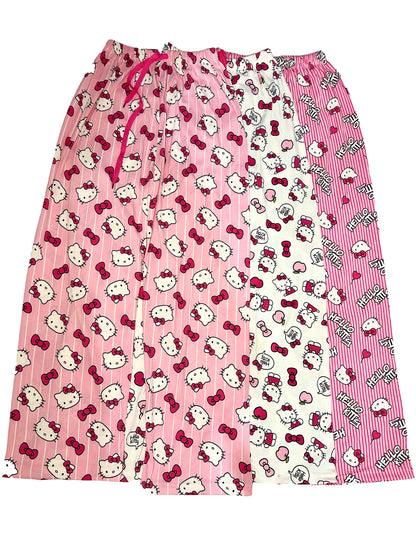 Kitty Pants Pajama Cute Soft Long Bottoms Women Pjs Pj