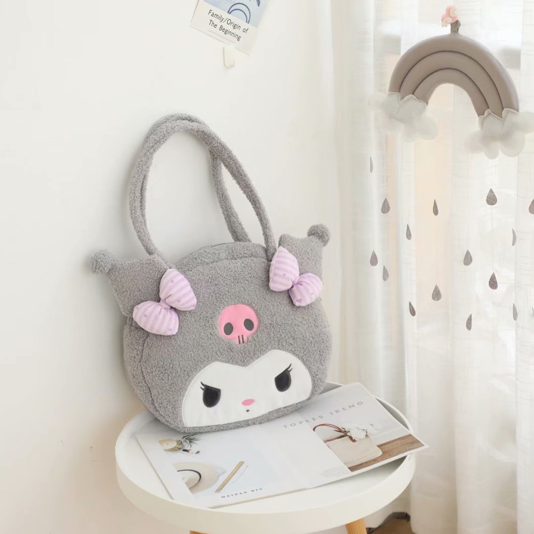 Sac à bandoulière en peluche Melo