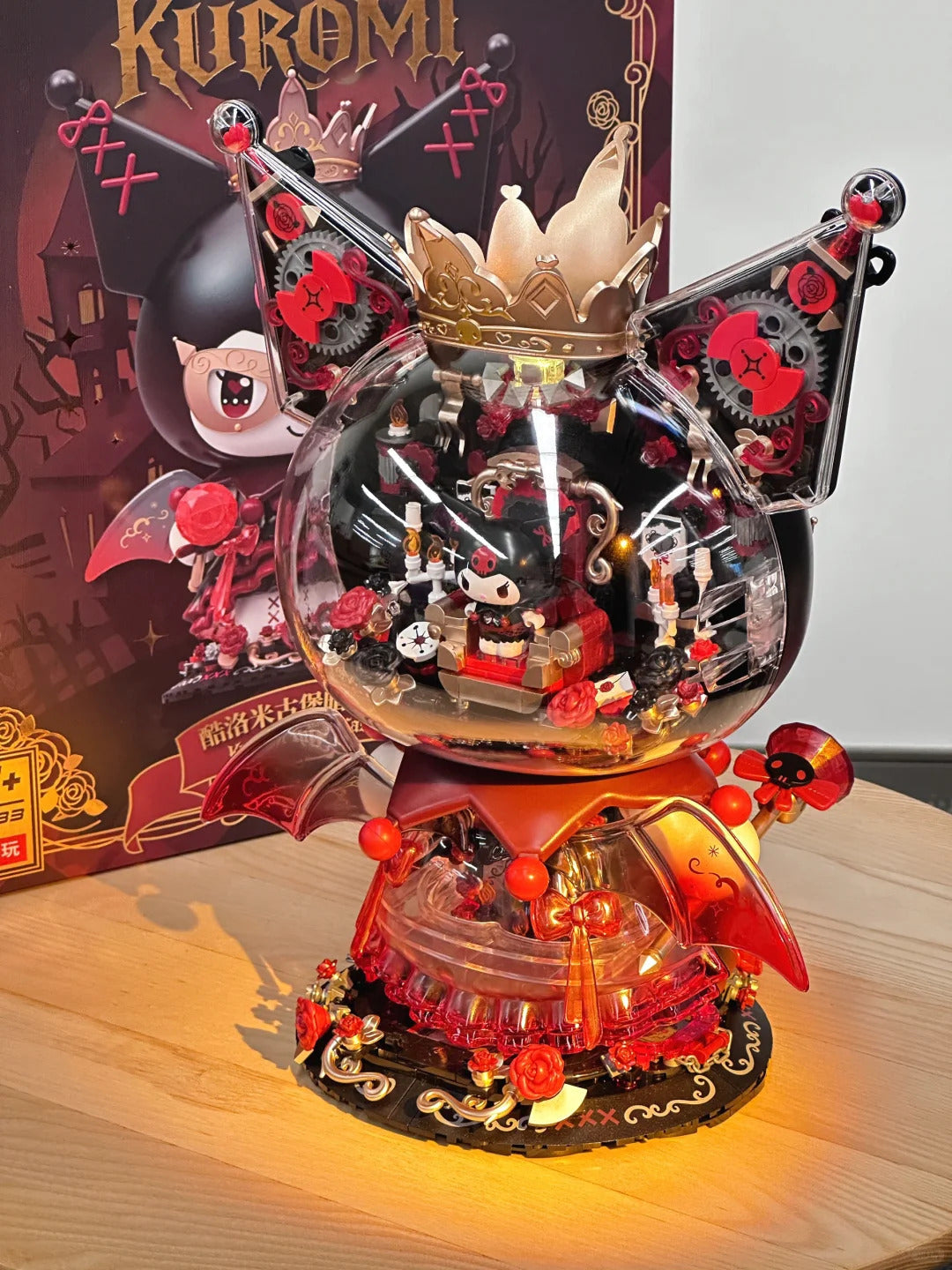 450+Pcs Night Blocks Dark Figure Building Kuromi Castle