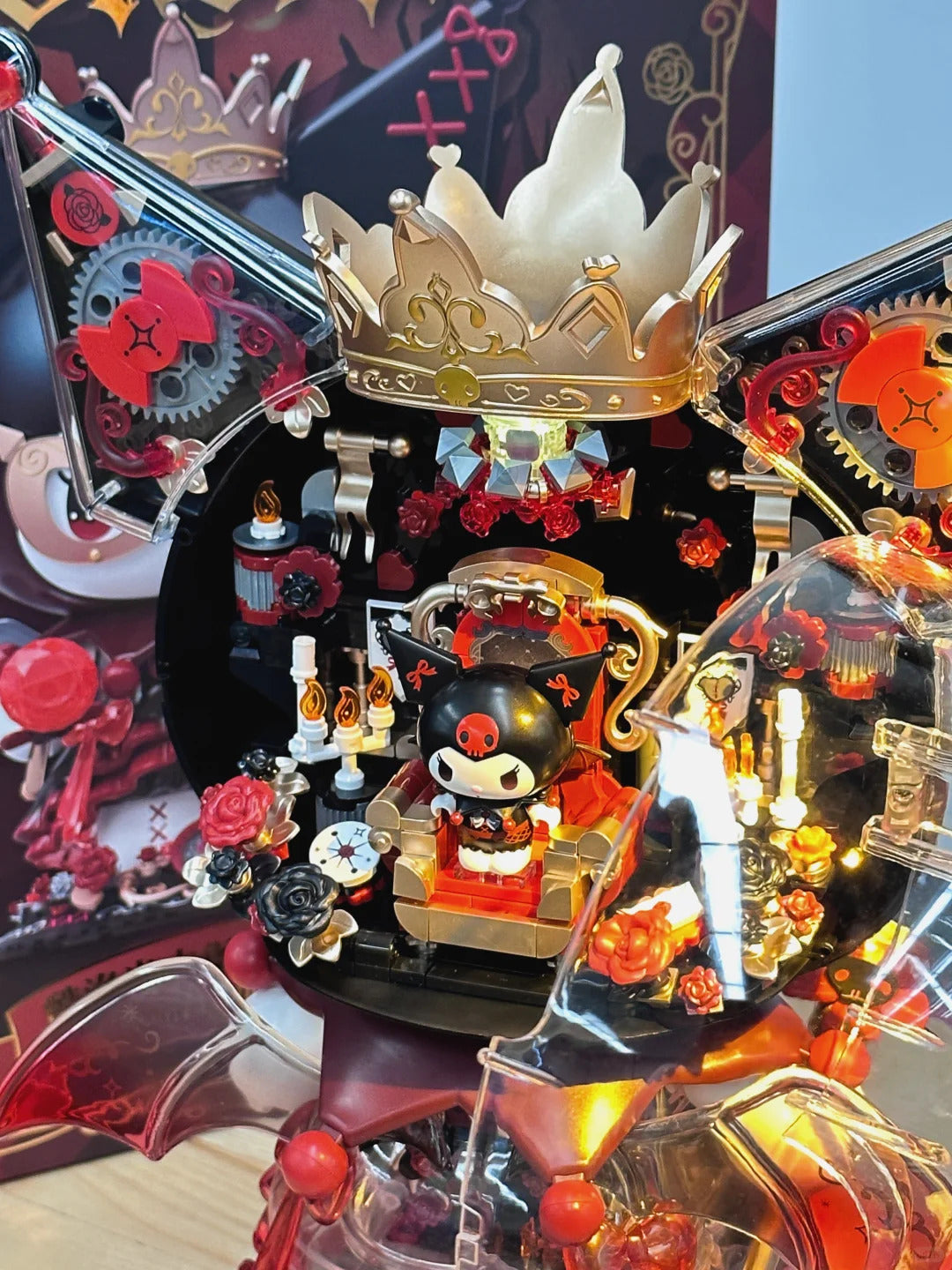 450+Pcs Night Blocks Dark Figure Building Kuromi Castle