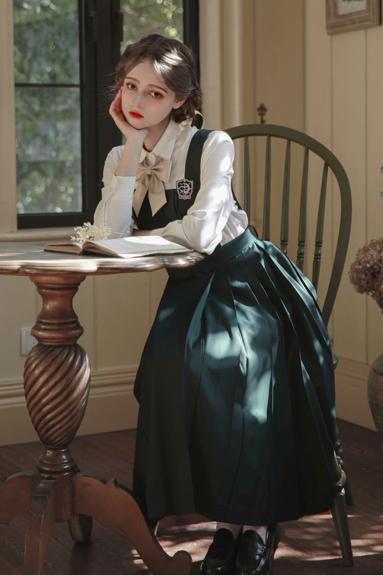 Emerald Artemis Sweet College Style Elegant Lolita Jumper Gown