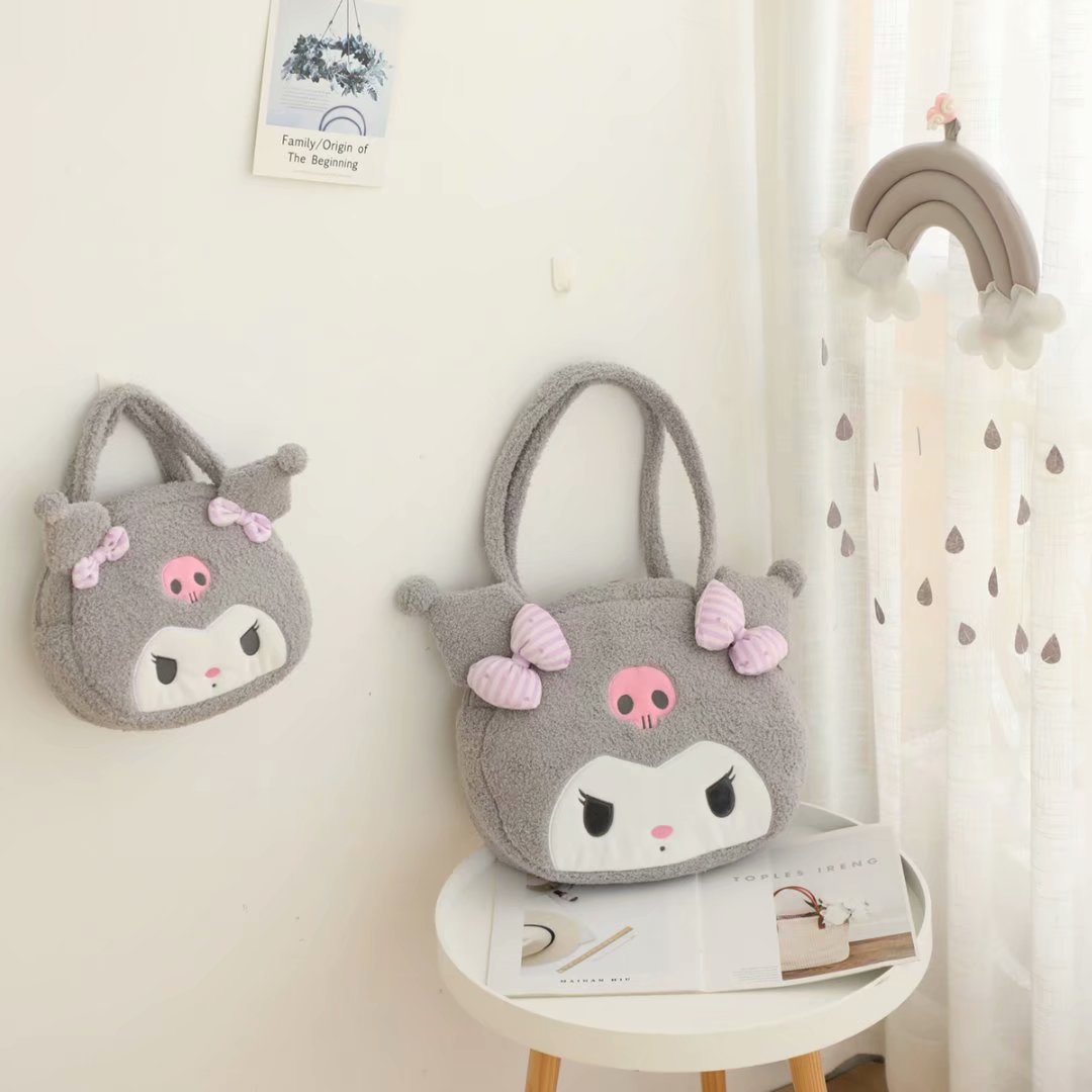 Sac à bandoulière en peluche Melo