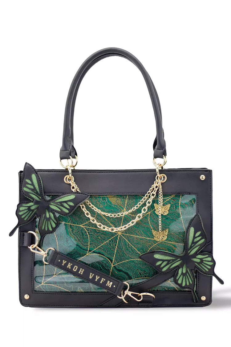 Gothic Lolita Shoulder Itabag with Butterfly Motif - Fourteen Shades