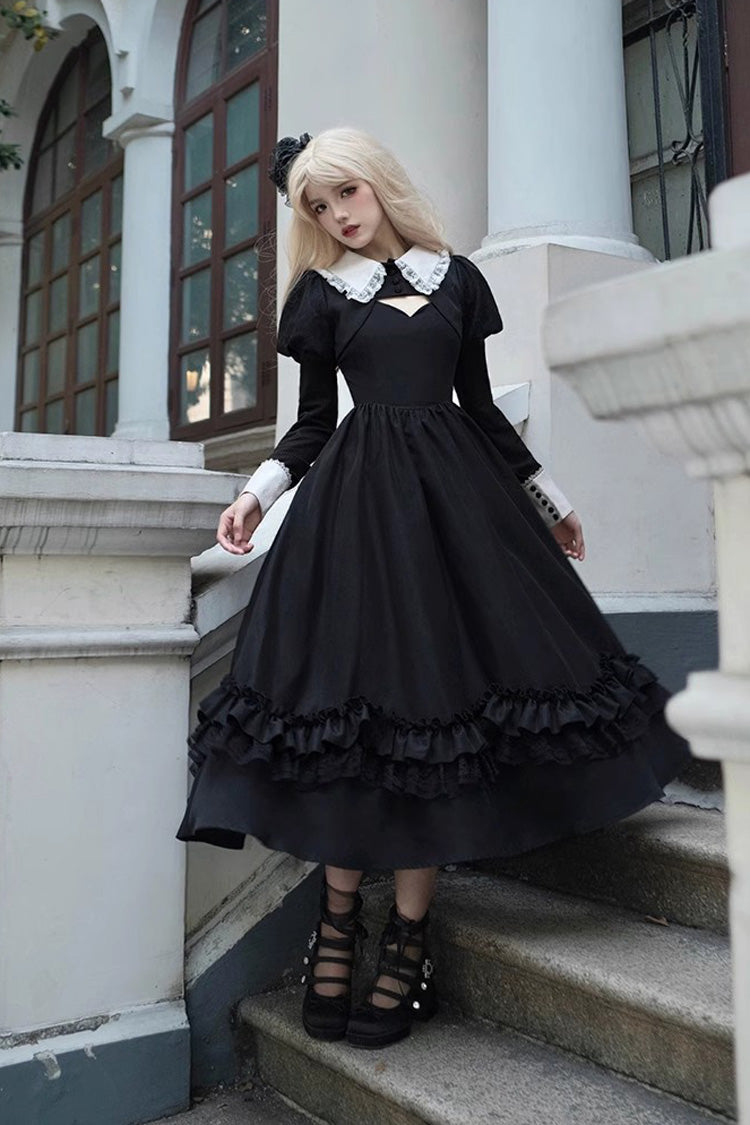 Gothic Lolita JSK Dress with Jacquard Pattern