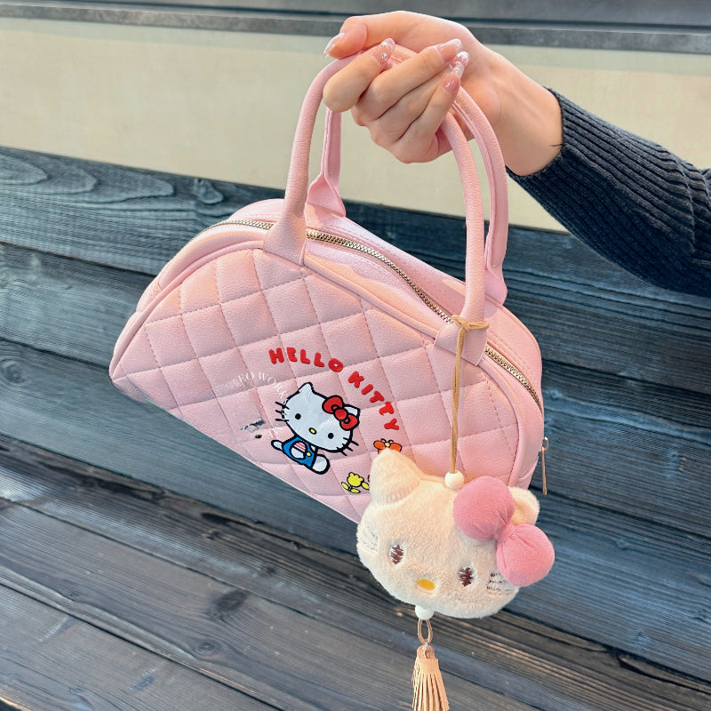 Sac à main en cuir Pink Kitty KI311