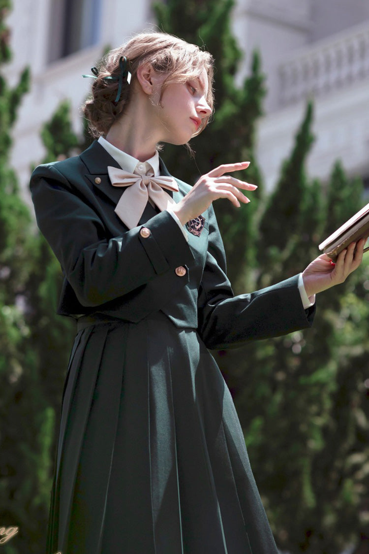 Emerald Artemis Sweet College Style Elegant Lolita Jumper Gown