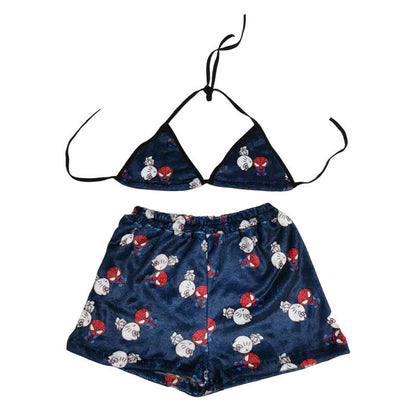 Cartoon Casual Plush Pajamas Set