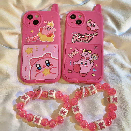 Pink Kirby Makeup Mirror Phone Case KI683