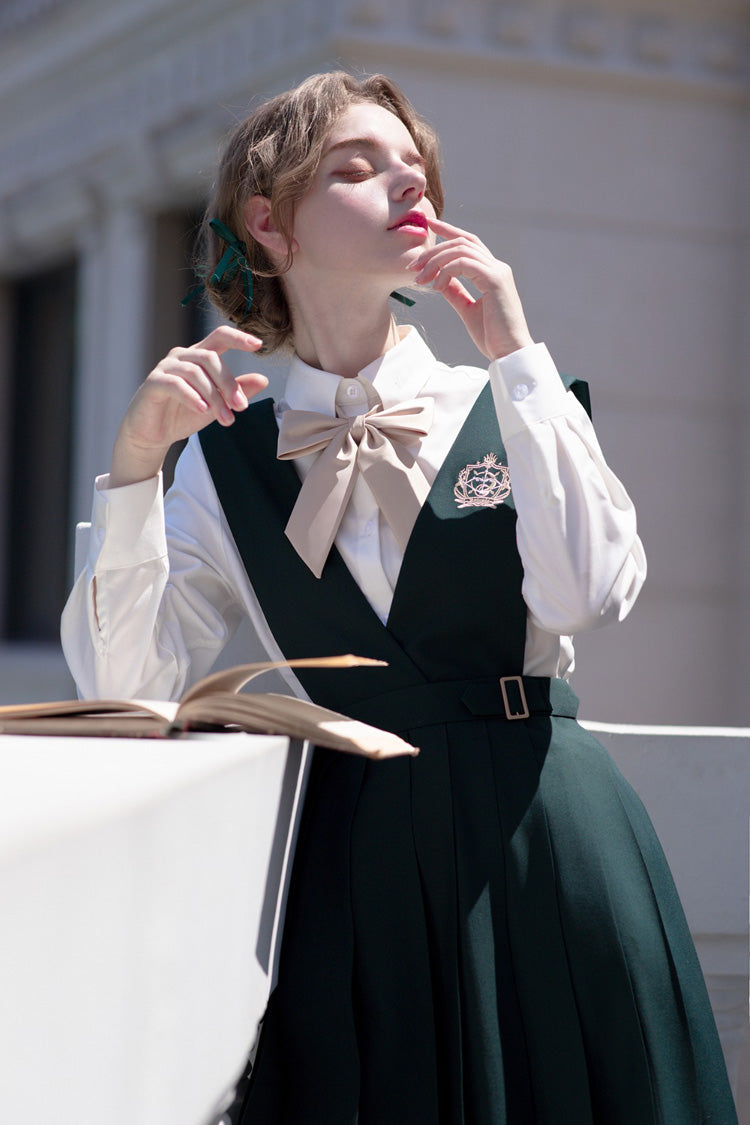 Emerald Artemis Sweet College Style Elegant Lolita Jumper Gown