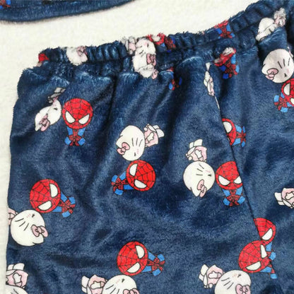 Cartoon Casual Plush Pajamas Set
