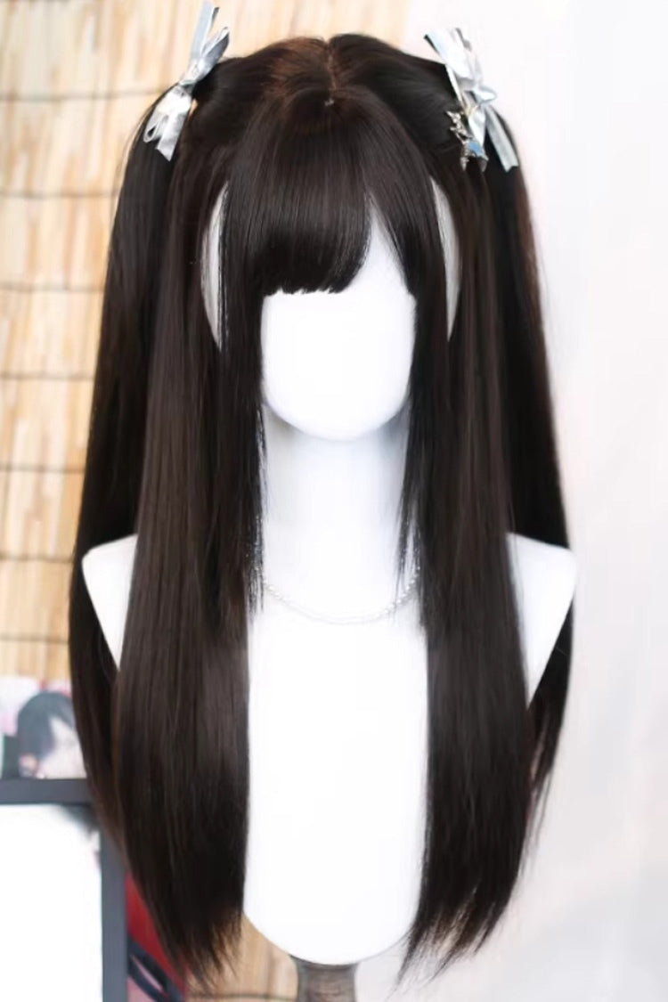 Anime Twin-Tails Straight Lolita Wig
